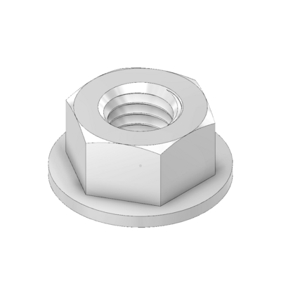 M4F-0 MODULAR SOLUTIONS ZINC PLATED FASTENER M4 SERRATED FLANGE HEX NUT